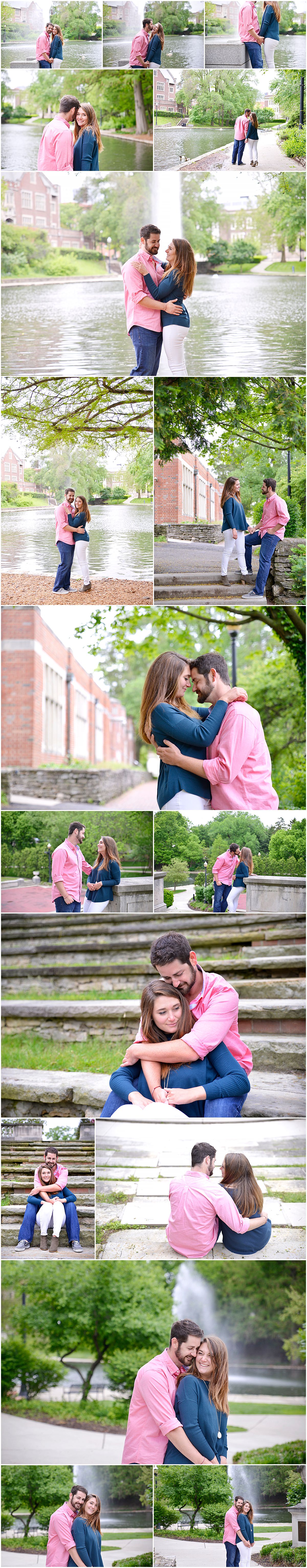 Engagement photos in Goodale park Columbus Ohio
