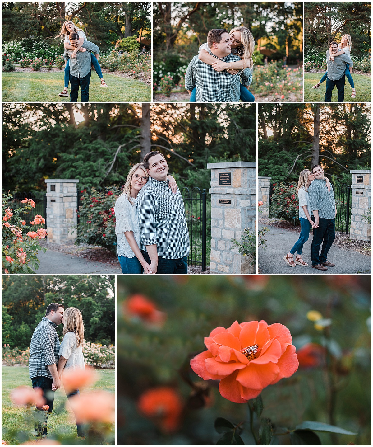 Engagement Session in Park of Roses