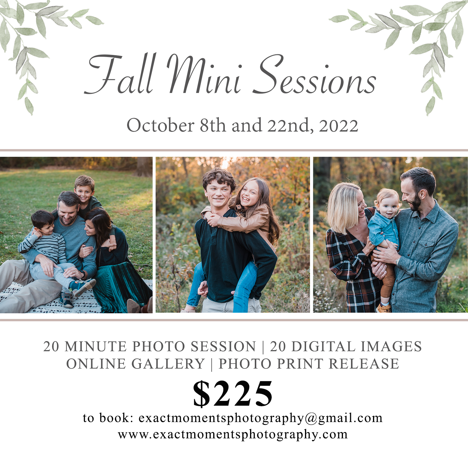 Fall Mini Photo Sessions