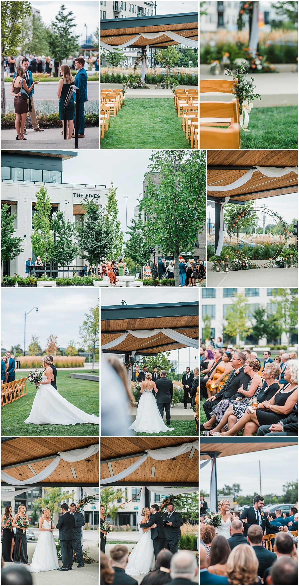 Wedding Ceremony at The Fives in Columbus Ohio