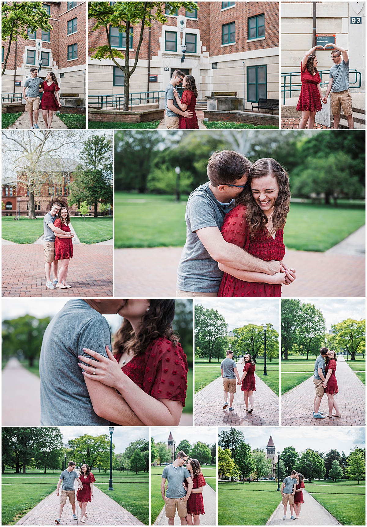 Engagement Photos at Ohio State University