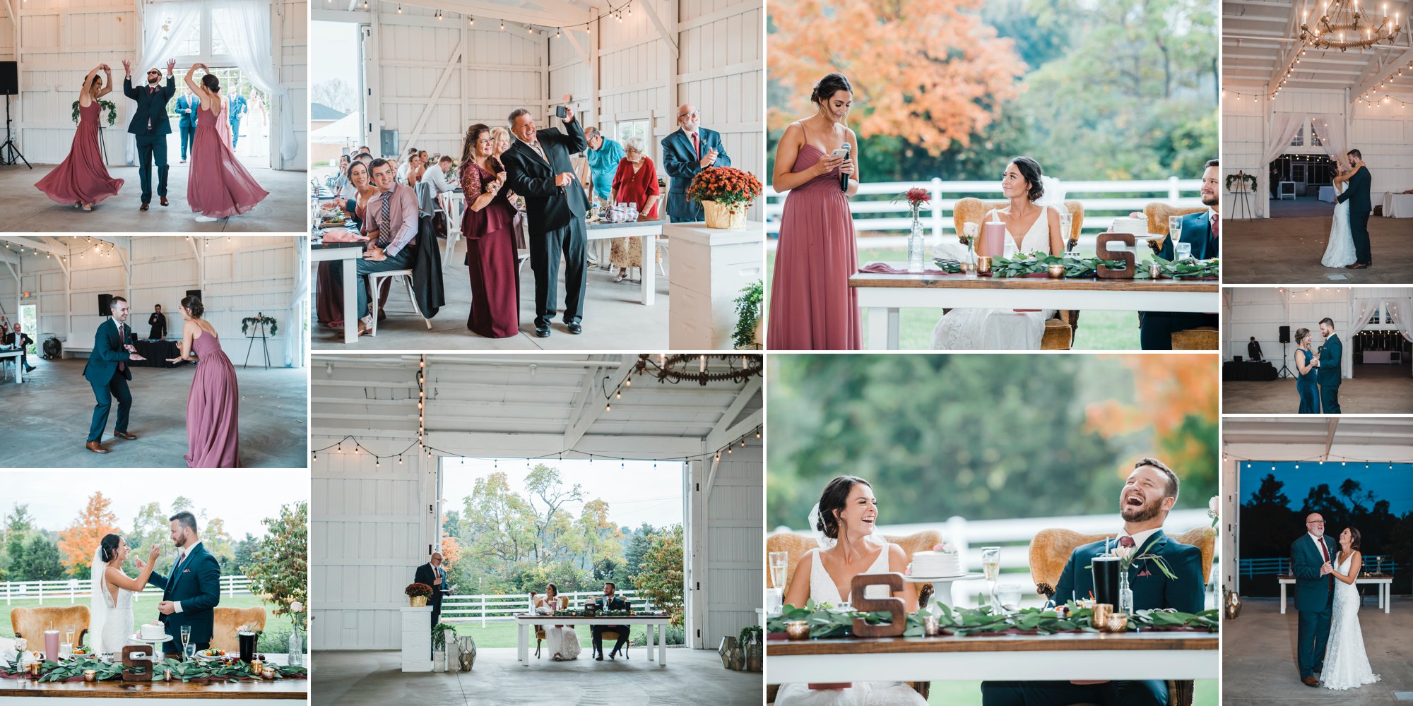 Alum Creek Farm Wedding Reception in Delaware, Ohio
